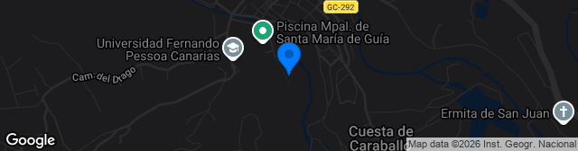 Map showing Estadio Octavio Estevez de Guia de Gran Canaria