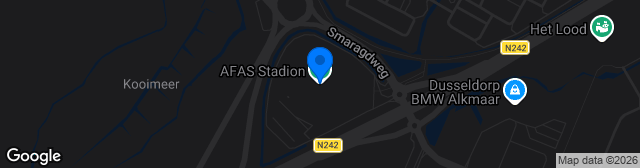 Map showing AFAS Stadion