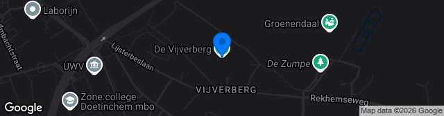 Map showing Stadion De Vijverberg