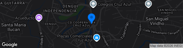 Map showing Estadio 10 de Diciembre