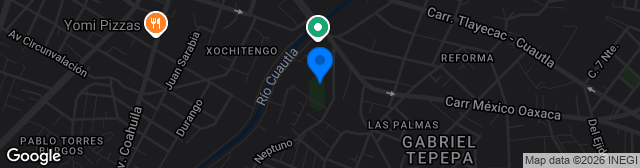 Map showing Estadio Isidro Gil Tapia