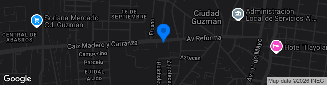 Map showing Estadio Municipal Santa Rosa