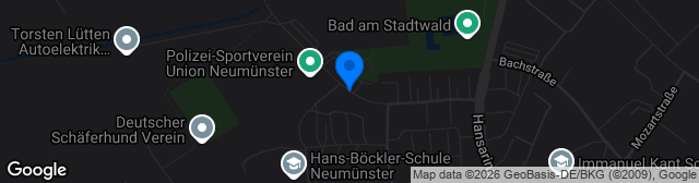 Map showing Sportanlage Stettiner Straße