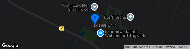 Map showing Wahrendorff-Arena