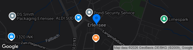 Map showing Sportzentrum Erlensee