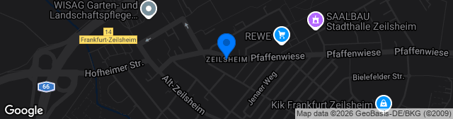 Map showing Kunstrasenplatz F-Zeilsheim