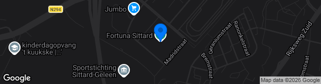 Map showing Fortuna Sittard Stadion