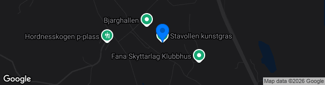 Map showing Stavollen stadion