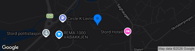 Map showing Stord Stadion