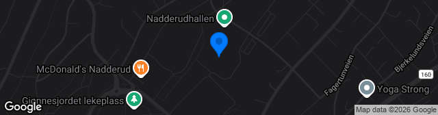 Map showing Nadderud Kunstgress