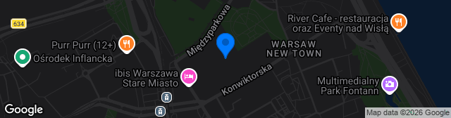 Map showing Stadion Polonii im. generała Kazimierza Sosnkowskiego