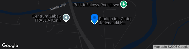 Map showing Stadion Miejski im. Złotej Jedenastki Kazimierza Górskiego