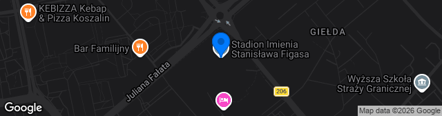 Map showing Stadion im. Stanisława Figasa