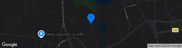Map showing Stadion MKS Mieszko Gniezno
