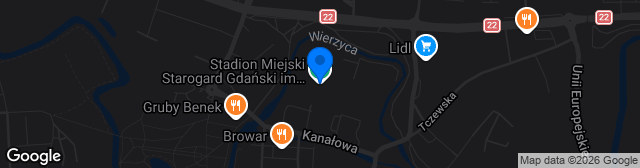 Map showing Stadion Miejski im. Kazimierza Deyny