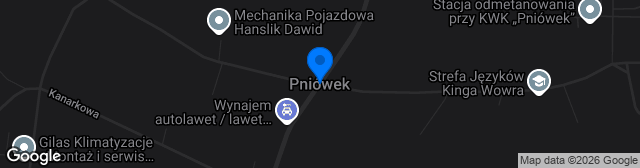 Map showing Stadion Pniówek