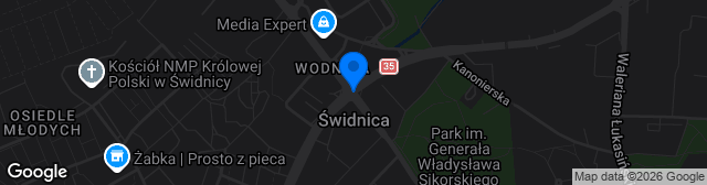 Map showing Stadion OSiR w Świdnicy