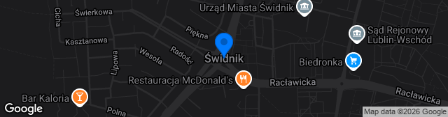 Map showing Stadion Świdnik