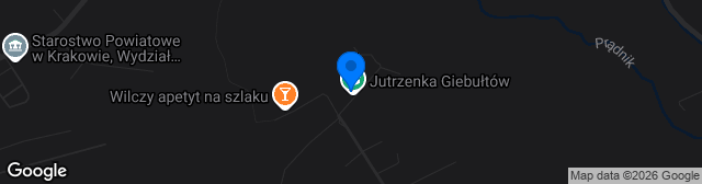 Map showing Stadion Jutrzenka Giebułtów