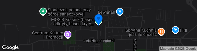 Map showing Stadion MOSiR