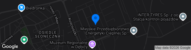 Map showing Stadion Miejski