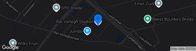 Map showing Rat Verlegh Stadion