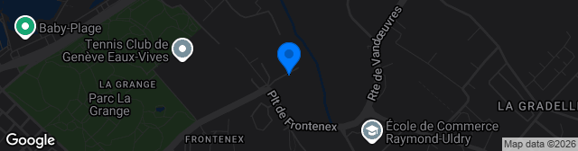 Map showing Stade de Frontenex