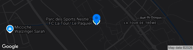 Map showing Parc des Sports Nestlé