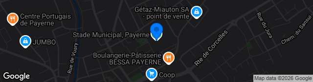 Map showing Stade Municipal