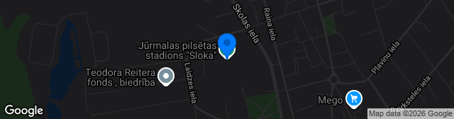Map showing Slokas Stadionā