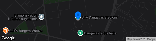 Map showing Daugavas Stadionā