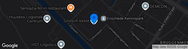 Map showing De Grolsch Veste