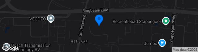 Map showing Koning Willem II Stadion