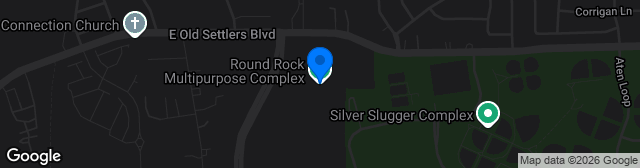 Map showing Round Rock Multipurpose Complex