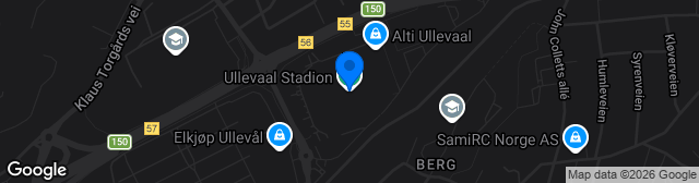 Map showing Ullevaal Stadion