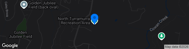Map showing North Turramurra Recreation Area