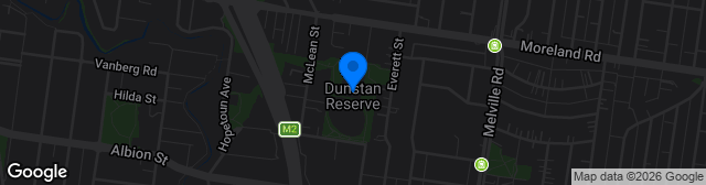 Map showing Dunstan Reserve