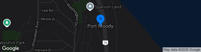 Map showing Port Moody Trasolini Turf
