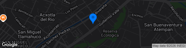Map showing Estadio Tlahuicole