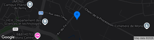 Map showing Stade Charles Tondreau