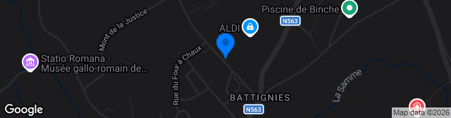 Map showing Stade Aimé Vachaudez
