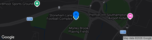 Map showing Stoneham Lane Football Complex