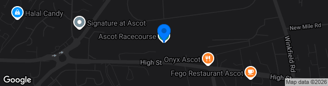 Map showing Ascot Racecourse