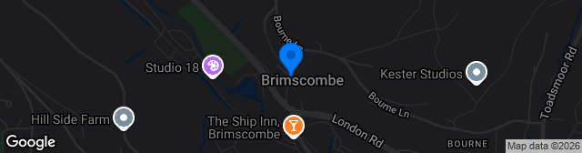 Map showing Brimscombe & Thrupp FC Ground