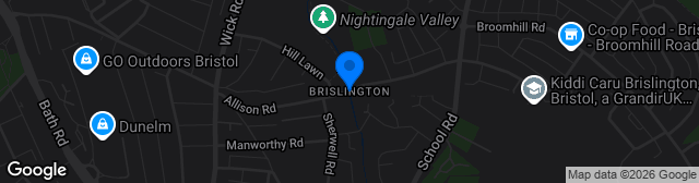 Map showing Brislington Stadium