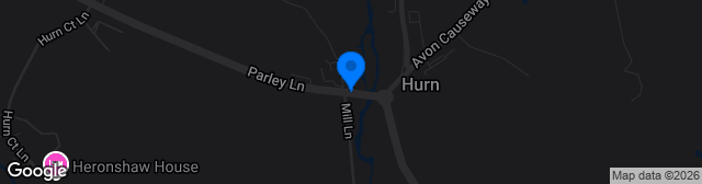 Map showing Hurn Bridge Sports Ground