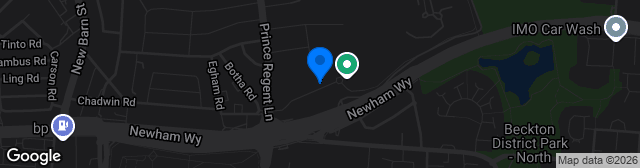 Map showing Terence MacMillan Stadium