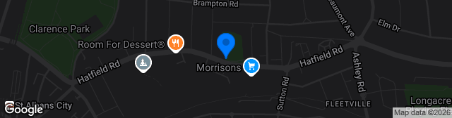 Map showing The Recreation Ground