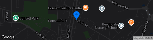 Map showing Belle Vue Park