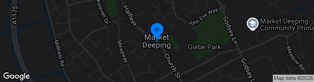 Map showing Deeping Sports Club